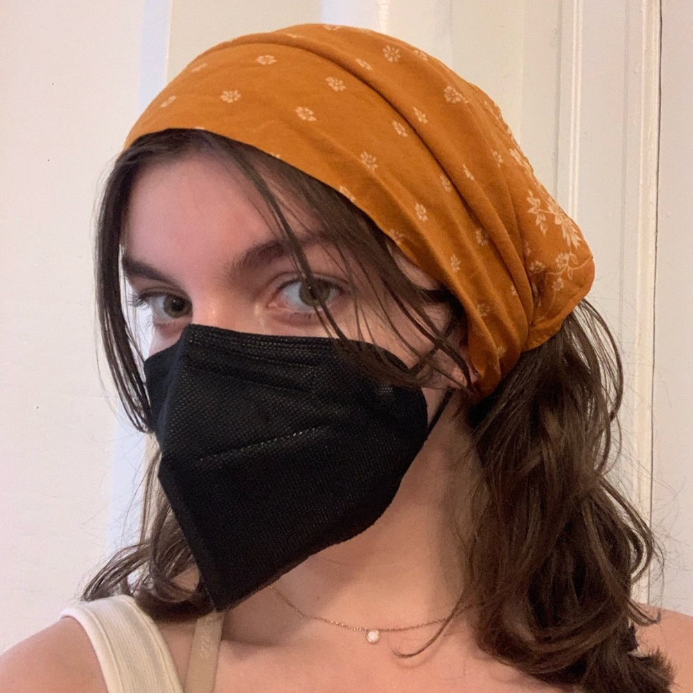 MUSTARD YELLOW HAIR SCARF